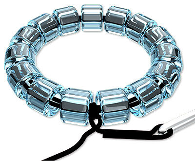 illustration of beading stitch